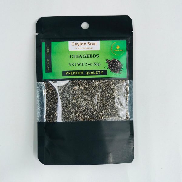 Close-up of small, oval, pure black and white Chia Seeds, showing their varied texture and natural appearance.