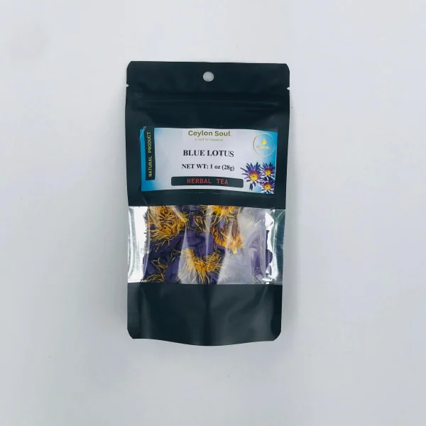 Dried Blue Lotus Flowers in Hot Water